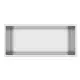 Półka wnękowa Wall Box 45 x 20 x 10 cm stal nierdzewna szczotkowana z kołnierzem